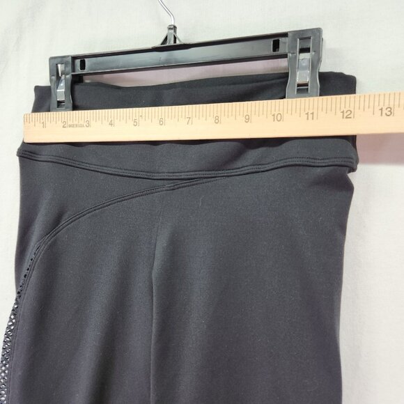 Bombshell Sportswear Side Cut-Out Mesh Leggings Size Medium Black - Picture 5 of 13
